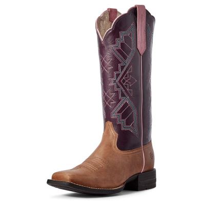 Ariat Western: Jackpot Botas Western Mujer - Marrones Gris (FRKGU8967)